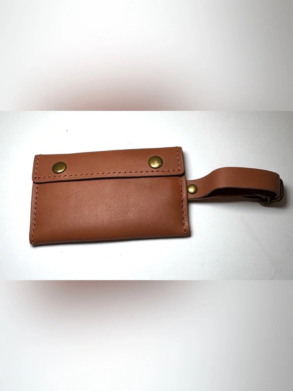 Hartmann Belting Leather Fold-Over Wallet / Key Case or luggage tag